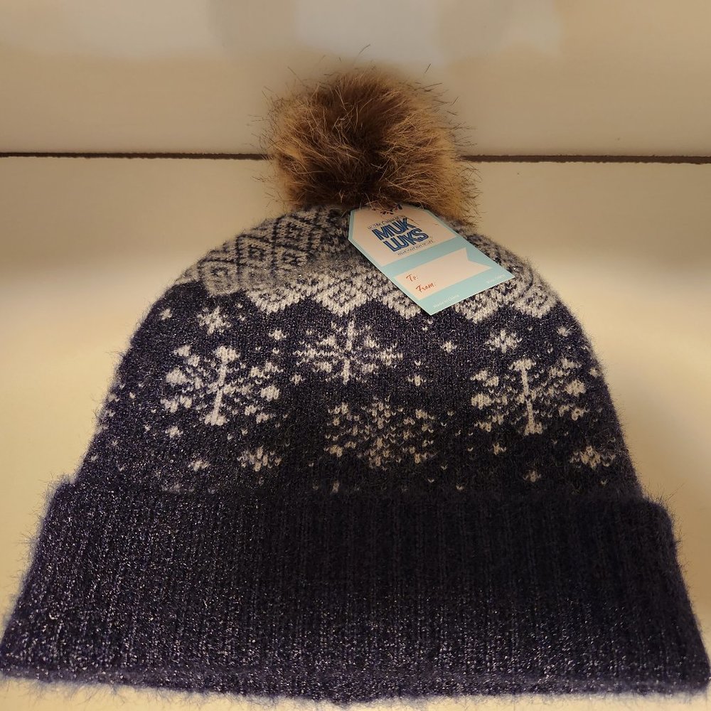 Muk Luks Beanie & Glove Set